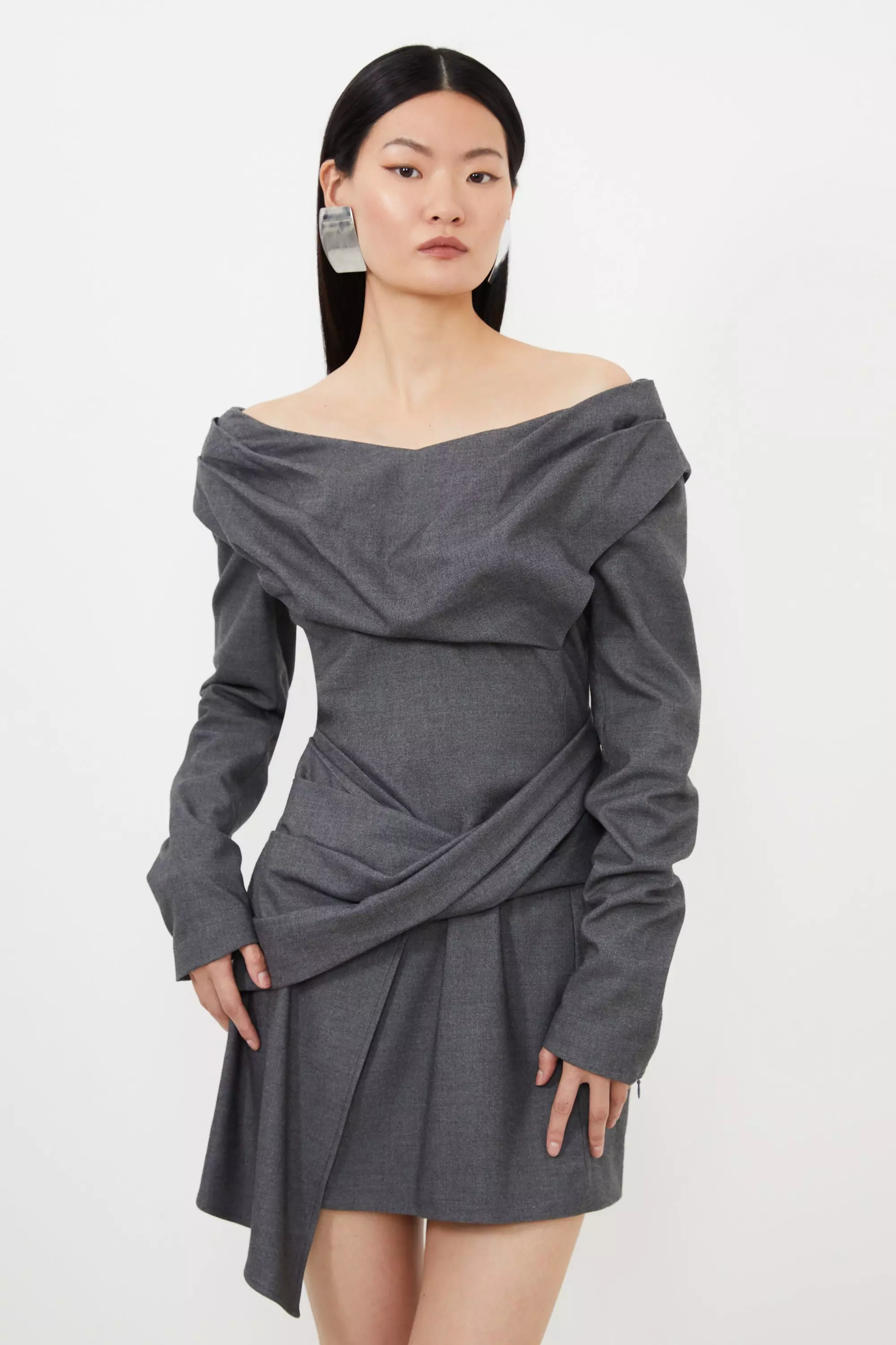 Karen millen 2025 grey dress